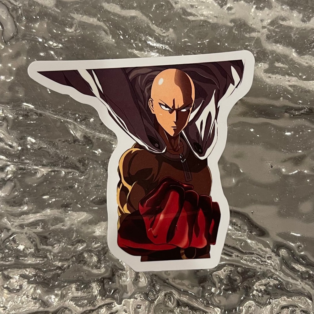 5/$10 Waterproof Vinyl Sticker- saitama one punch man